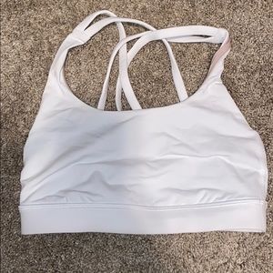 Lululemon white sports bra